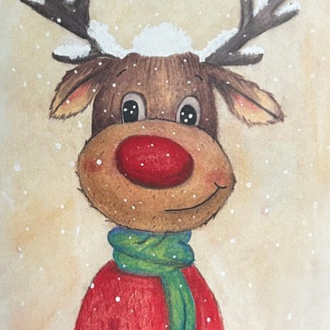 Kerstkaart Kerstkaart Hert