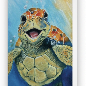 Wenskaartje 'Happy Turtle'