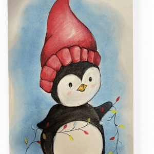 Wenskaartje 'Pinguin'